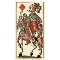 Knight of Diamonds (Bauern Hochzeit Deck)-Paper Art-20"x38"