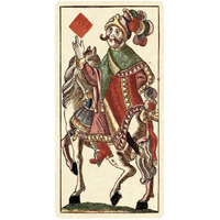 Knight of Diamonds (Bauern Hochzeit Deck)-Paper Art-26"x50"