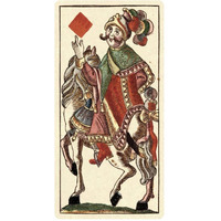 Knight of Diamonds (Bauern Hochzeit Deck)-Paper Art-32&quotx62"