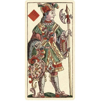 Knave of Diamonds (Bauern Hochzeit Deck)-Paper Art-32&quotx62"