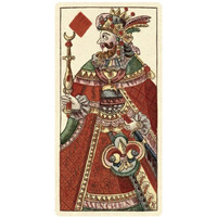 King of Diamonds (Bauern Hochzeit Deck)-Paper Art-20"x38"