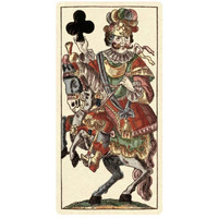 Knight of Clubs (Bauern Hochzeit Deck)-Paper Art-14"x26"