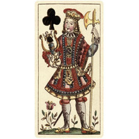 Knave of Clubs (Bauern Hochzeit Deck)-Paper Art-26"x50"