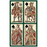 Spades (Bauern Hochzeit Deck)-Paper Art-28"x46"