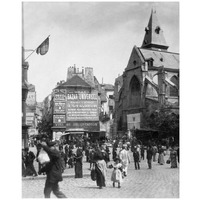 Paris, 1898-1900 - Place Saint-Medard-Paper Art-26"x32"