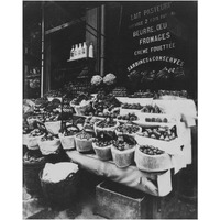 Paris, 1908-1912 - Produce Display, rue Sainte-Opportune-Paper Art-20"x24"