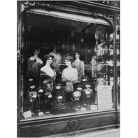 Paris, 1912 - Hairdresser's Shop Window, boulevard de Strasbourg-Paper Art-19"x24"