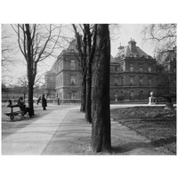 Paris, 1902-1903 - Luxembourg Gardens-Paper Art-32&quotx25"