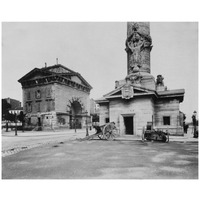 Paris, 1903-1904 - Ancienne Barrire du Trne (Tollbooth Pavilion and Column)-Paper Art-32"x26"