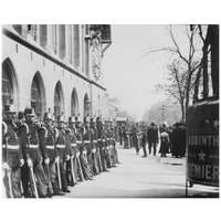 Paris, 1898-1900 - Republican Guards in front of the Palais de Justice-Paper Art-18"x15"