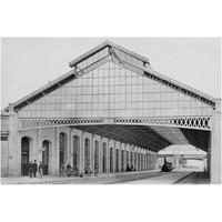 France, 1860-1863 - Nevers Station-Paper Art-24&quotx17"