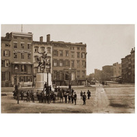 14th Street with Union Square and Washington Monument, about 1855-Paper Art-26"x18"