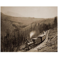 Marshall Pass, Colorado, Westside, 1880-1881-Paper Art-18"x15"