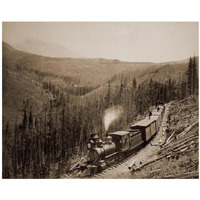 Marshall Pass, Colorado, Westside, 1880-1881-Paper Art-22"x18"