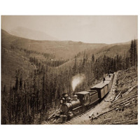 Marshall Pass, Colorado, Westside, 1880-1881-Paper Art-26"x22"