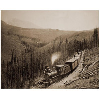 Marshall Pass, Colorado, Westside, 1880-1881-Paper Art-24"x20"