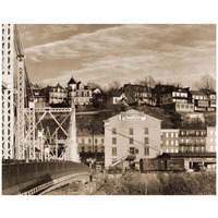 Part of Phillipsburg, New Jersey, 1935-Paper Art-18"x15"