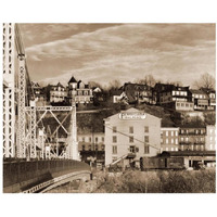 Part of Phillipsburg, New Jersey, 1935-Paper Art-22"x18"