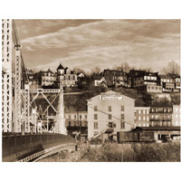 Part of Phillipsburg, New Jersey, 1935-Paper Art-24"x20"