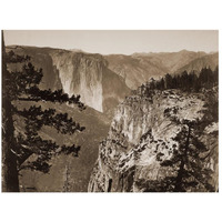 First View of the Valley, Yosemite, California, about 1866-Paper Art-26"x20"