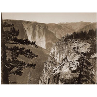 First View of the Valley, Yosemite, California, about 1866-Paper Art-24"x19"