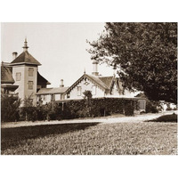 Residence of Mr. Howard, San Mateo, California, with Olive Tree, 1863-1880-Paper Art-24"x19"