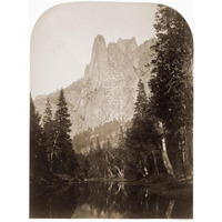 Sentinel (View of the Valley) 3270 ft. Yosemite, California, 1861-Paper Art-14"x18"