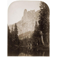 Sentinel (View of the Valley) 3270 ft. Yosemite, California, 1861-Paper Art-19"x24"