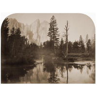 River View - Down the Valley - Yosemite, California, 1861-Paper Art-26"x20"