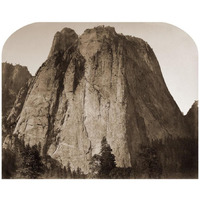 Cathedral Rock - Yosemite, California, 1861-Paper Art-18"x15"