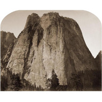 Cathedral Rock - Yosemite, California, 1861-Paper Art-24"x20"