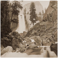 Piwayac - Vernal Fall - 300 ft. Yosemite, California, 1861-Paper Art-18&quotx18"