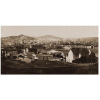 City Front from Rincon Hill, San Francisco, California, 1860-Paper Art-26&quotx14"