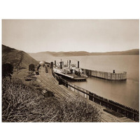 The Ferryboat "Solano", Port Costa, California, after 1879-Paper Art-18"x14"