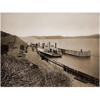 The Ferryboat "Solano", Port Costa, California, after 1879-Paper Art-24"x19"