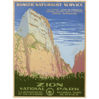 Zion National Park, ca. 1938-Paper Art-20"x26"