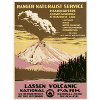 Lassen Volcanic National Park, ca. 1938-Paper Art-26"x34"