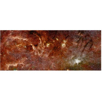 HST-Spitzer Composite of Galactic Center-Paper Art-62&quotx26"