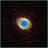 Hubble Reveals the Ring Nebula's True Shape-Paper Art-32"x32"