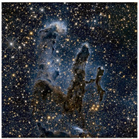 A Near-Infrared View of the Pillars of Creation-Paper Art-32&quotx32"