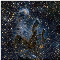 A Near-Infrared View of the Pillars of Creation-Paper Art-38&quotx38"