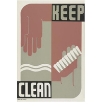 Keep clean-Paper Art-14"x20"