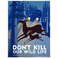 Don't kill our wild life-Paper Art-20"x26"