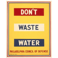 Don't waste water-Paper Art-18"x22"