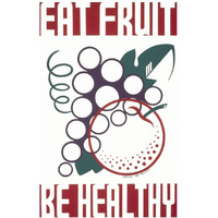 Eat fruit - be healthy-Paper Art-16"x24"