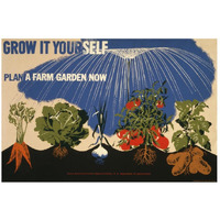 Grow it yourself - Plan a farm garden now-Paper Art-26"x18"