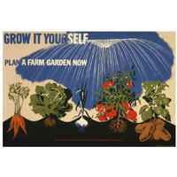 Grow it yourself - Plan a farm garden now-Paper Art-32&quotx22"