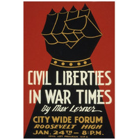 Civil Liberties in War Times - Lecture-Paper Art-14"x20"