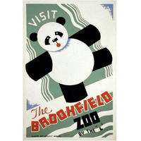 Visit the Brookfield Zoo by the &quotL" - Panda-Paper Art-14&quotx20"