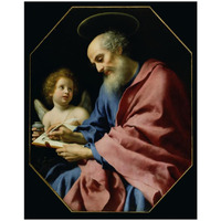 St. Matthew Writing His Gospel-Paper Art-22"x26"